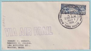 UNITED STATES FIRST FLIGHT COVER - 1926 FROM NEW YORK NEW YORK - CV054