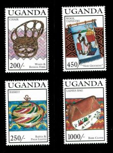 Uganda 1994 - CRAFTS II - Set of 4 Stamps (Scott #1236-39) - MNH