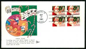 #2582 Christmas Booklet Block Santa - Gill Craft Cachet MG
