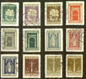 Fiume Sc# 172-183 Used 1923 Historic Definitives