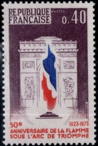 France Scott 1386 MNH** Flag in front of Arch de Triumph stamp