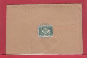 1 cent Customs stamp on Campbell Soup Co. Precancel Perfin US cover to Canada