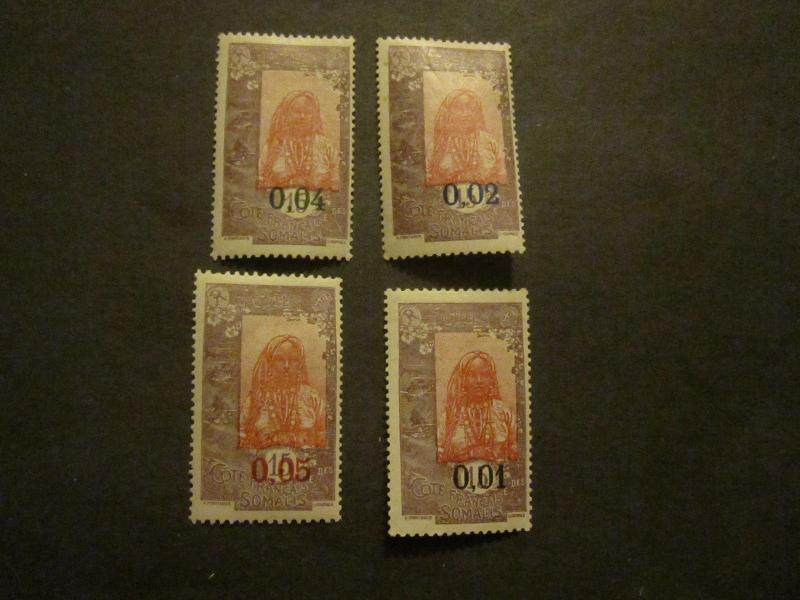 Somali Coast #121-24 Mint Hinged - WDWPhilatelic 