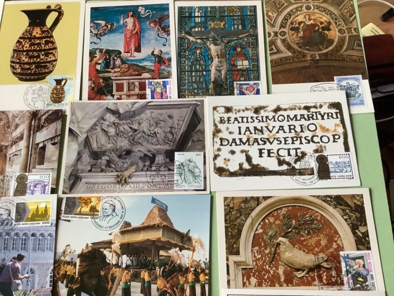 Vatican postal postcards  18 items Ref A2018