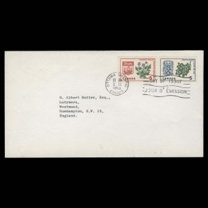 Canada 1965 Flowers Definitives first day cover, OTTAWA ✔️
