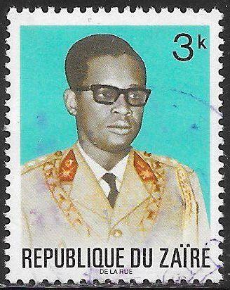 Zaire 761 Used - President Joseph Mobutu