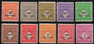 France # 523A - 523J MLH