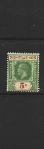 FIJI - 1922 KING GEORGE V - FIVE SHILLINGS - SCOTT 106 - MLH