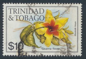 Trinidad & Tobago  SG 701 Used  Flowers  1983 issue  SC# 407 - see scans