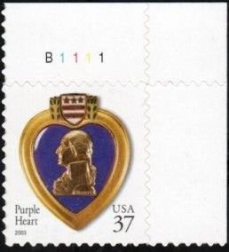 U.S.#3784 Purple Heart (2003) 37c PNS, MNH.