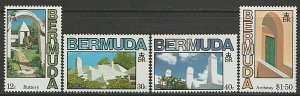 EDSROOM-7943 Bermuda 461-464 MNH 1985 Complete Architecture