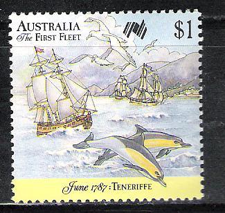 Australia 1026 First Fleet & Dolphins
