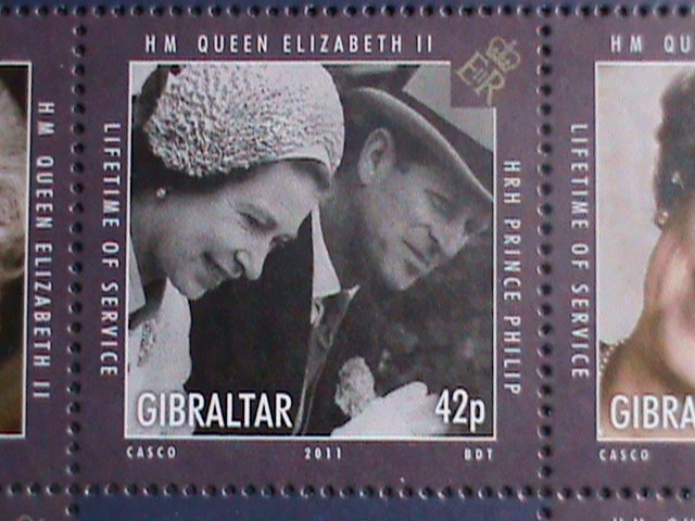 ​GIBRALTAR-2011 SC# 1267-72 SERVICE OF QUEEN   MNH S/S SCV.$18