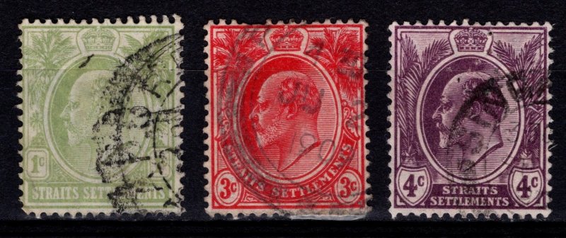 Straits Settlements 1903 Edward VII definitives, Part Set [Used]