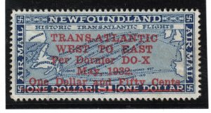 Newfoundland #C12 Very Fine Mint Lightly Hinged