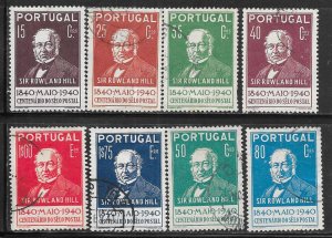 Portugal #595-602 Set complete (U) CV $12.35