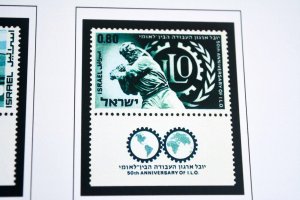 COLOR PRINTED ISRAEL [+TABS] 1948-2020 STAMP ALBUM PAGES (378 illustrated pages)