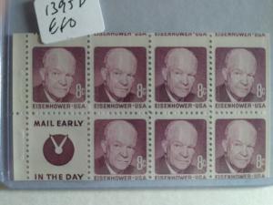 SCOTT # 1395D EFO PANE EISENHOWER GEM MINT NEVER HINGED !! 1971 AMAZING !!!