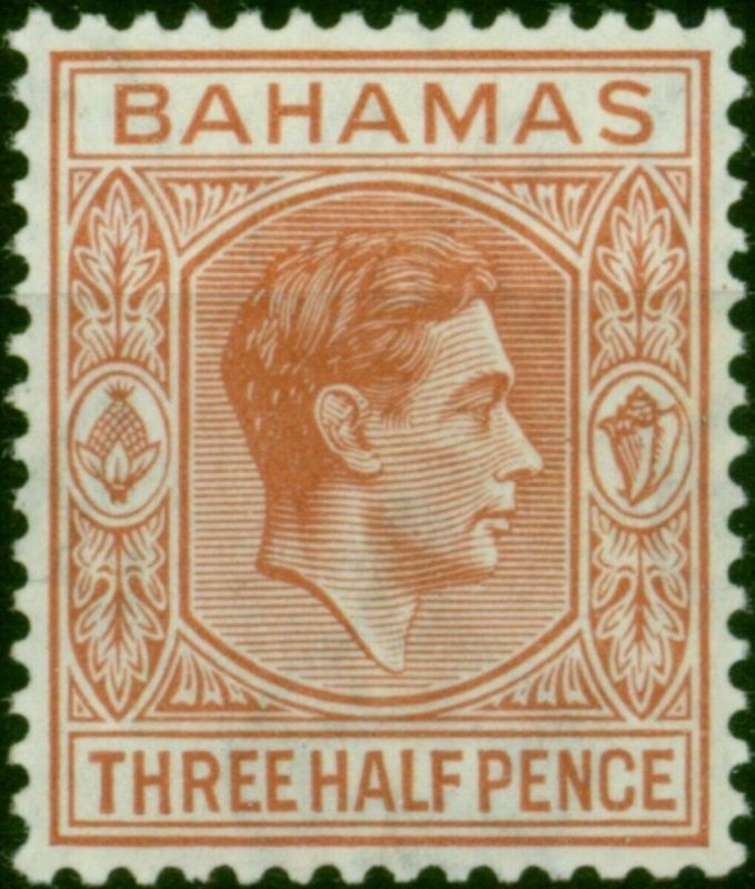 Bahamas 1948 1 1/2d Pale Red-Brown SG151a Fine LMM