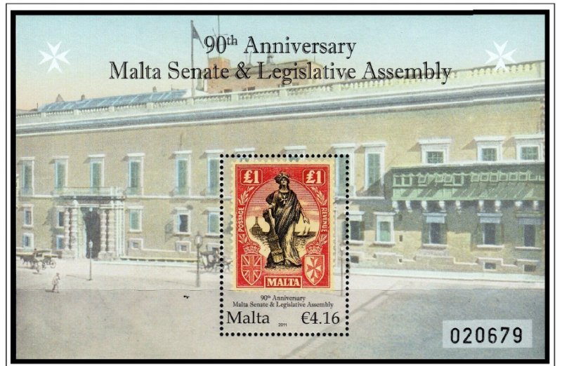 COLOR PRINTED MALTA 2011-2020 STAMP ALBUM PAGES (87 illustrated pages)