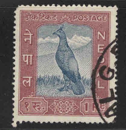 Nepal  Scott 115 Used marks on back see back scan