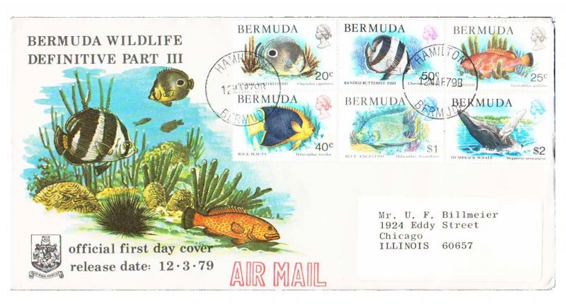 Bermuda Scott 371, 372, 374, 375, 376, 377 Unaddressed.