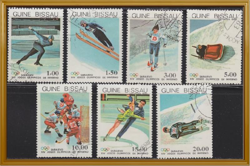 Guinea-Bissau 505-511  CTO 1983 XIV Winter Olympic Games Set 1983