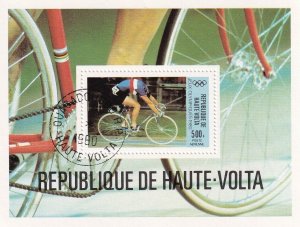 G014 Upper Volta 1980 Airmail - Cycling Olympic Games - Moscow, USSR