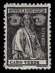 Cape Verde #174 Unused H; 1/2c Ceres (1920)