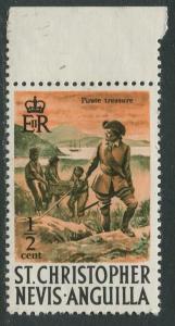 St. KITTS-NEVIS-Scott 206 -Definitives-1970- MNH - Single 1/2c Stamp