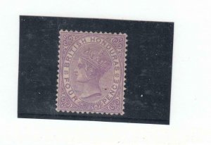 BRITISH HONDURAS # 15 VF-MINT UNUSED Q/VICTORIA 4p CAT VALUE $100