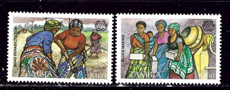 Zambia 643-44 MNH 1995 set