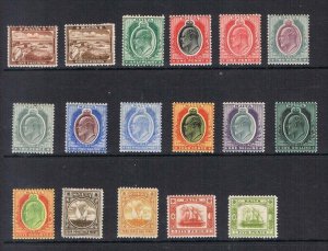 Malta 1904 Sc 28-45(37 missing )MH