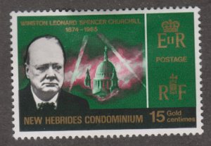 British New Hebrides 113 Churchill Memorial Issue 1966