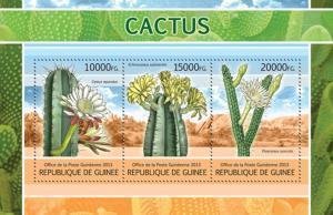 Guinea 2013 CACTUS Sheet Perforated Mint (NH)