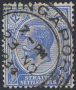 Straits Settlements  SC# 192  Used  wmk crown CA script   see details & scans