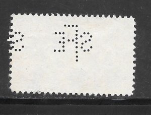 #E21 Used Perfin Single