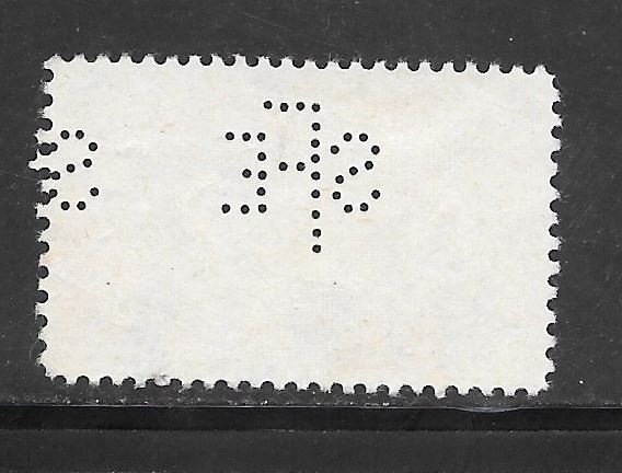 #E21 Used Perfin Single