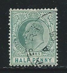 Lagos 50 1904-5 1/2d Edward VII Used