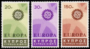 Cyprus Scott 297-299 (1967) Mint NH VF Complete Set C
