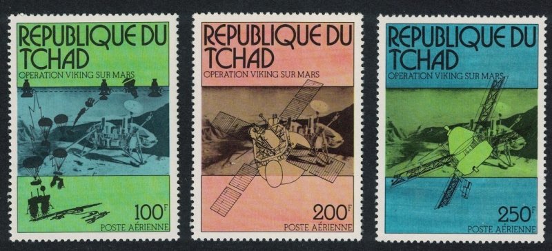 Chad Space Viking Mission To Mars 3v Airmail 1976 MNH SG#455-457