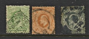 Great Britain #143-145 KEVII Definitive Used CV$45.00