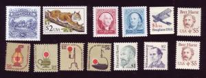 13 Different High Values $26.60 Face VF-NH