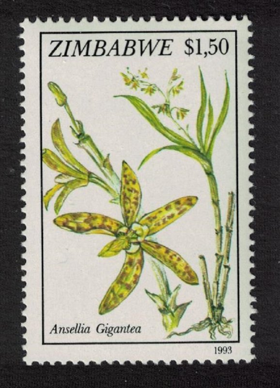 Zimbabwe $1.50 - Ansellia gigantea Orchid SG#862