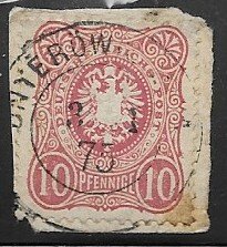 Germany Sc#31   Mi#33 with E Used L166