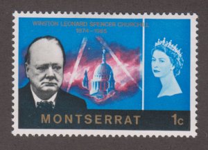 Montserrat 178 Churchill Memorial Issue 1966