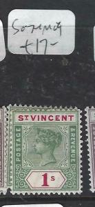 ST VINCENT (P2805B)  QV  1/-     SG 74    MOG