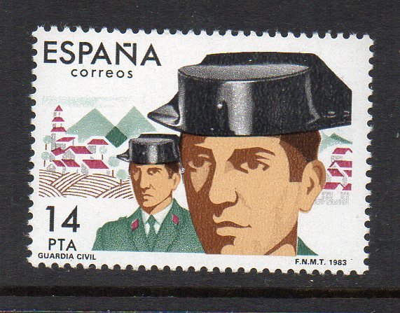 SPAIN - 1983 - LA GUARDIA CIVIL - POLICE - 14 Pta -