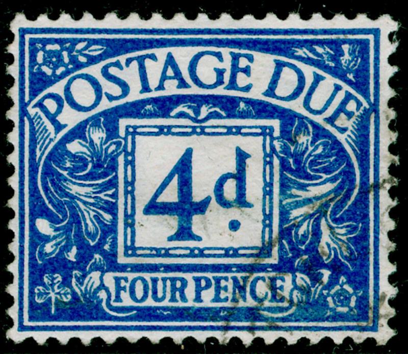 SGD38, 4d blue, FINE USED. Cat £22. WMK GVIR.