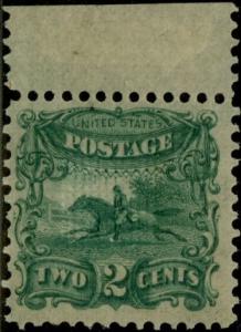 #113-E3d PLATE ESSAY ON STAMP PAPER W/ TOP MARGIN VF OG HR BP9310